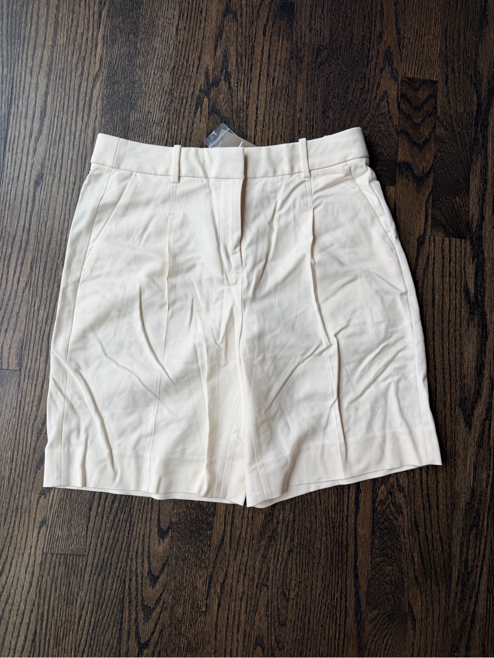 J.Crew Ivory High-Waist Tailored Shorts